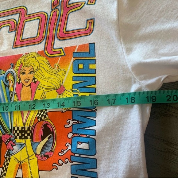 Barbie Nascar Racing Car Tee Large Barbie Tee BarbieCore - Picture 5 of 9